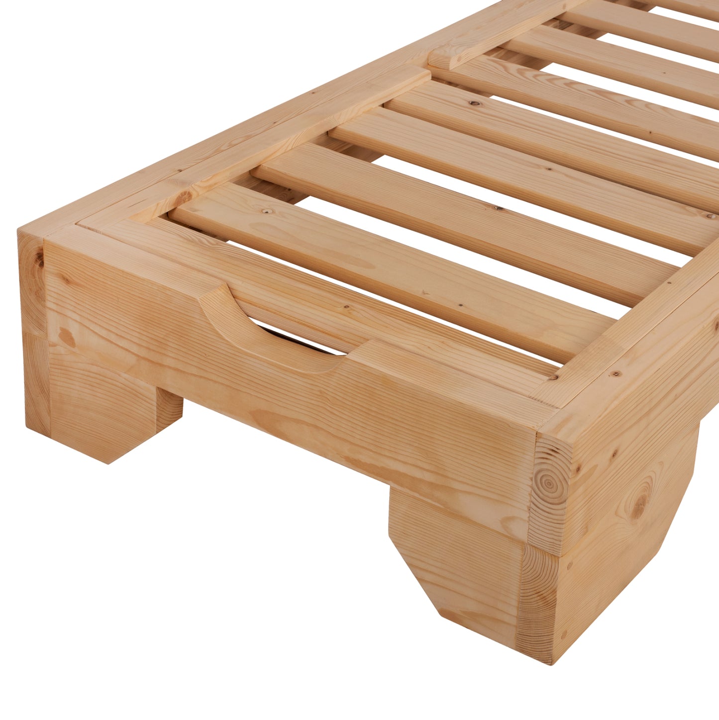 Sunbed Wooden Heavy Duty Macedonia Hm5646.03 Natural Impregnation 204x77.5x29cm