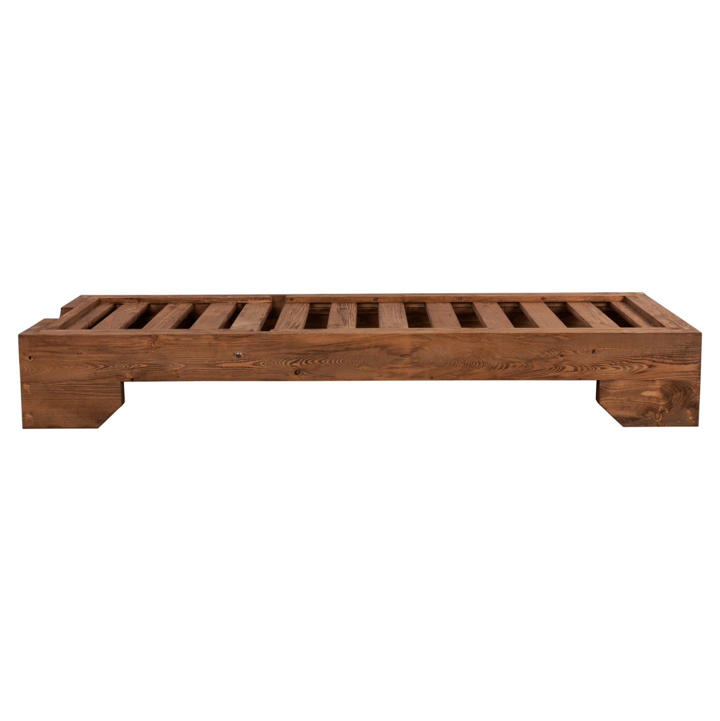 Sunbed Wooden Heavy-duty Macadonia Hm5646.01 Walnut 204x77,5x29cm