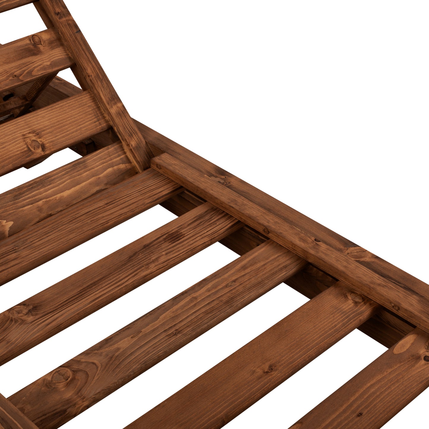 Sunbed Wooden Heavy-duty Macadonia Hm5646.01 Walnut 204x77,5x29cm