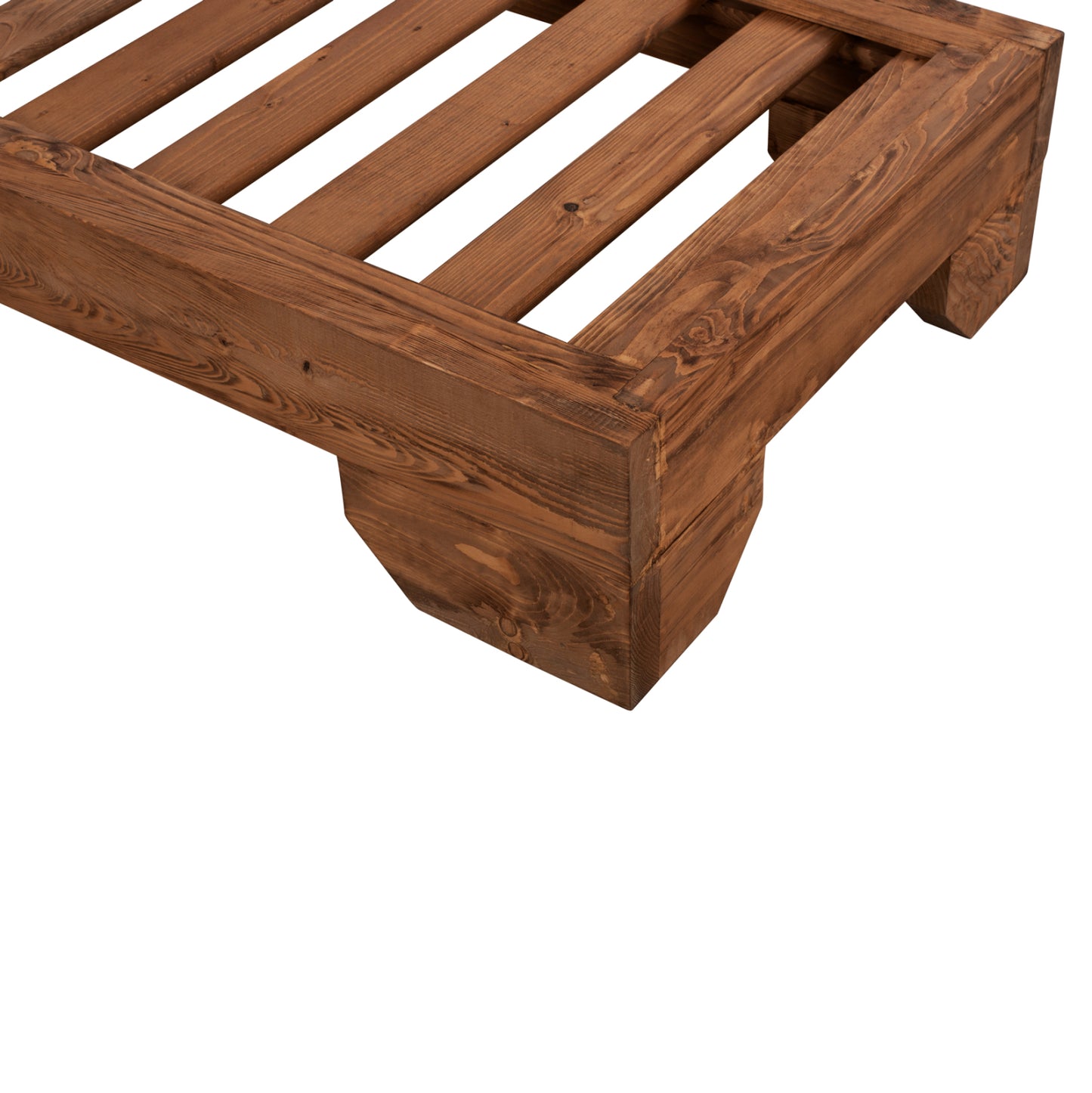 Sunbed Wooden Heavy-duty Macadonia Hm5646.01 Walnut 204x77,5x29cm