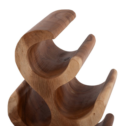 Bottle Rack Made Of Suar Wood 6-seat 18x20x50hcm.hm9485