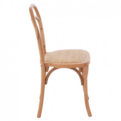 Vienna Wooden Chair From Beech Wood To Natural Hm8644.01 45x54x89 Cm.