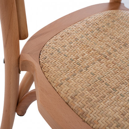 Vienna Wooden Chair From Beech Wood To Natural Hm8644.01 45x54x89 Cm.