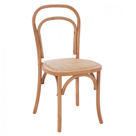 Vienna Wooden Chair From Beech Wood To Natural Hm8644.01 45x54x89 Cm.