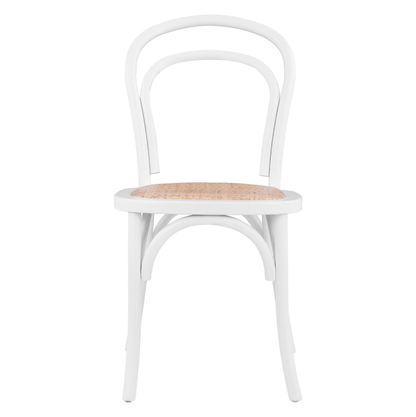 Wooden Chair Vienna Type Aliyah Stackable From Beech Wood In White Matte Hm8644.03 45x54x89
