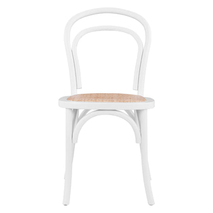 Wooden Chair Vienna Type Aliyah Stackable From Beech Wood In White Matte Hm8644.03 45x54x89