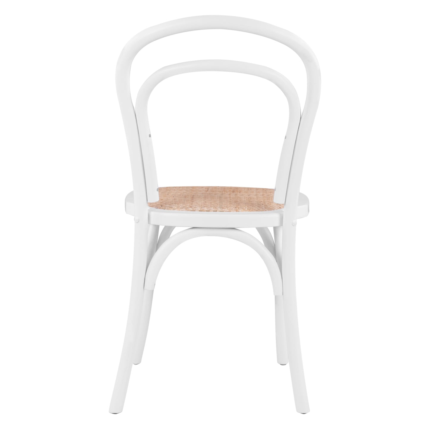 Wooden Chair Vienna Type Aliyah Stackable From Beech Wood In White Matte Hm8644.03 45x54x89