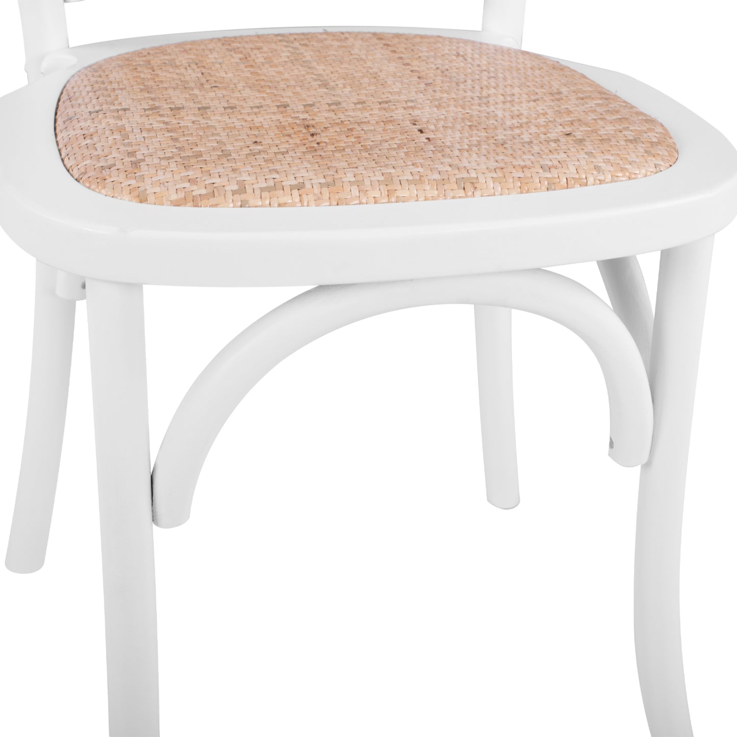 Wooden Chair Vienna Type Aliyah Stackable From Beech Wood In White Matte Hm8644.03 45x54x89
