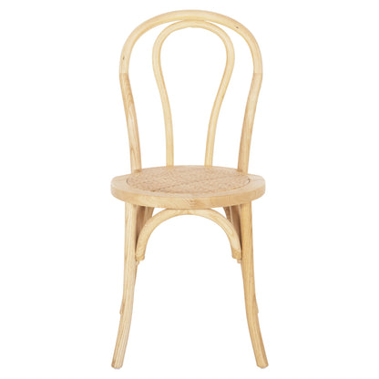 Chair Montreal Vienna-style Beech Wood Hm8914.25 In Dark Honey Color 42x47x90h Cm.