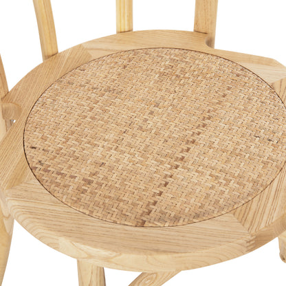 Chair Montreal Vienna-style Beech Wood Hm8914.25 In Dark Honey Color 42x47x90h Cm.