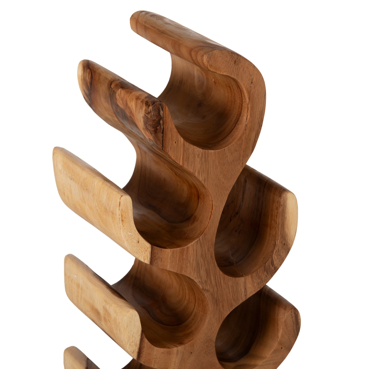 Bottle Rack Vertical Made Of Suar Wood 27x18,5x82hcm. Hm9486
