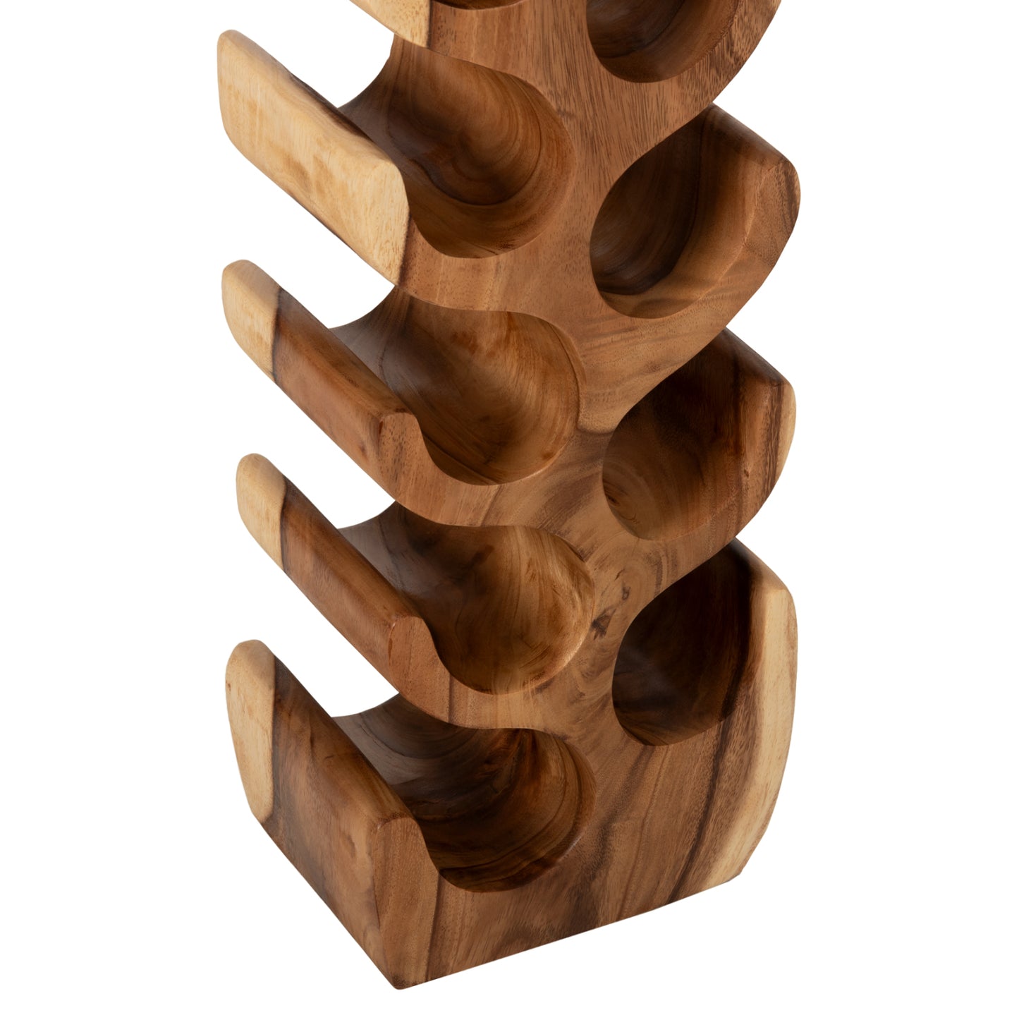 Bottle Rack Vertical Made Of Suar Wood 27x18,5x82hcm. Hm9486