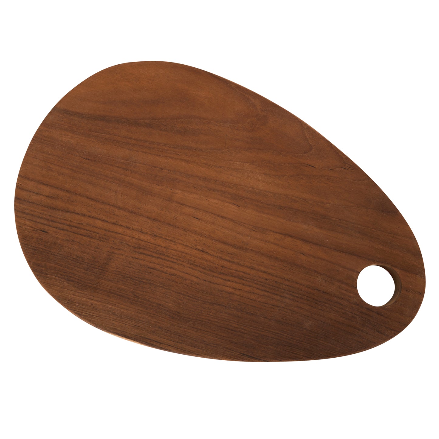 Cutting Board For The Kitchen Hm4288 Teak Wood In Natural-with Hanging Hole 20,5x30,5x2hcm.