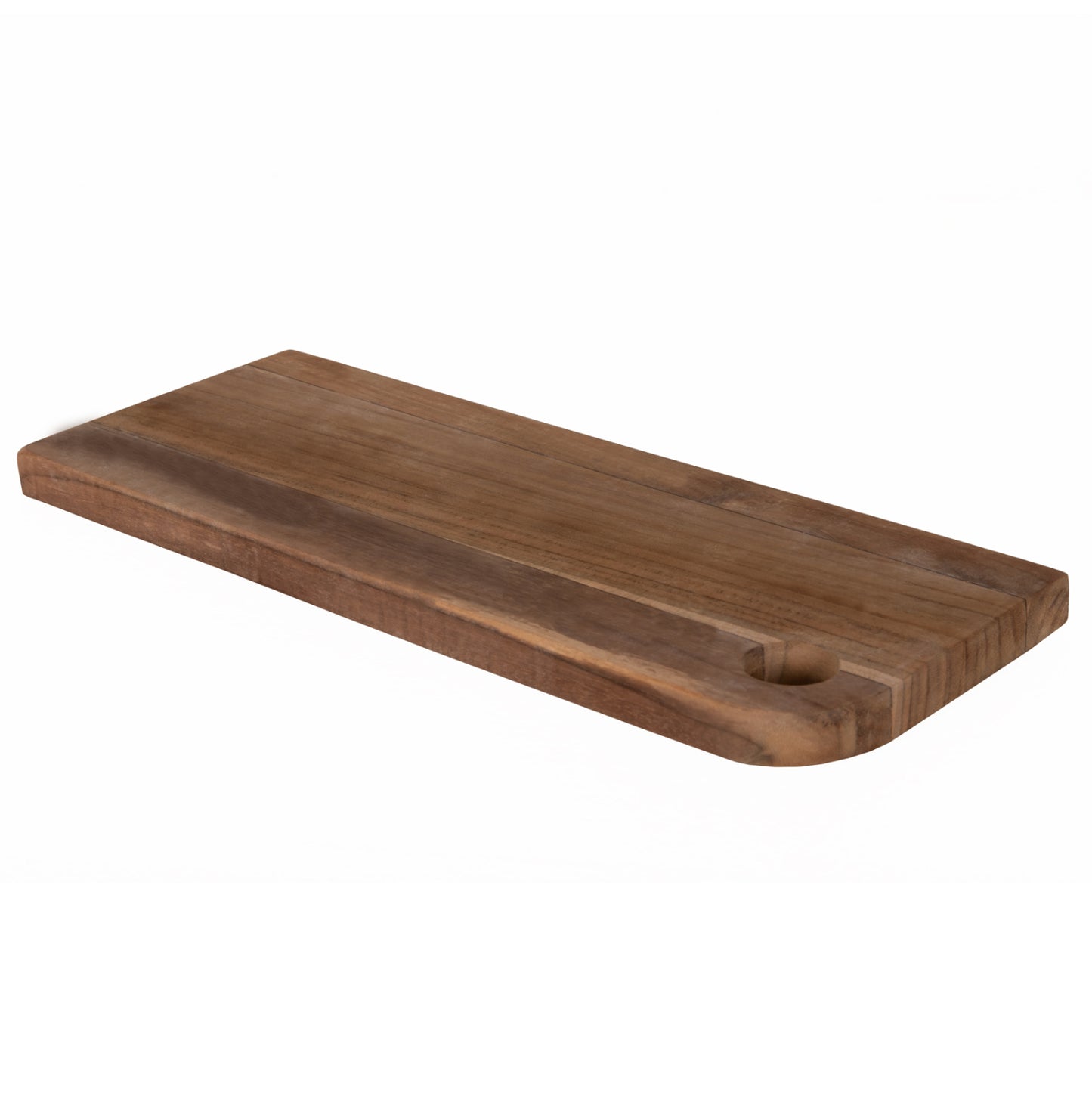 Cutting Board For The Kitchen Hm4291 Teak Wood In Natural-with Hanging Hole 15x38,5x2h Cm.