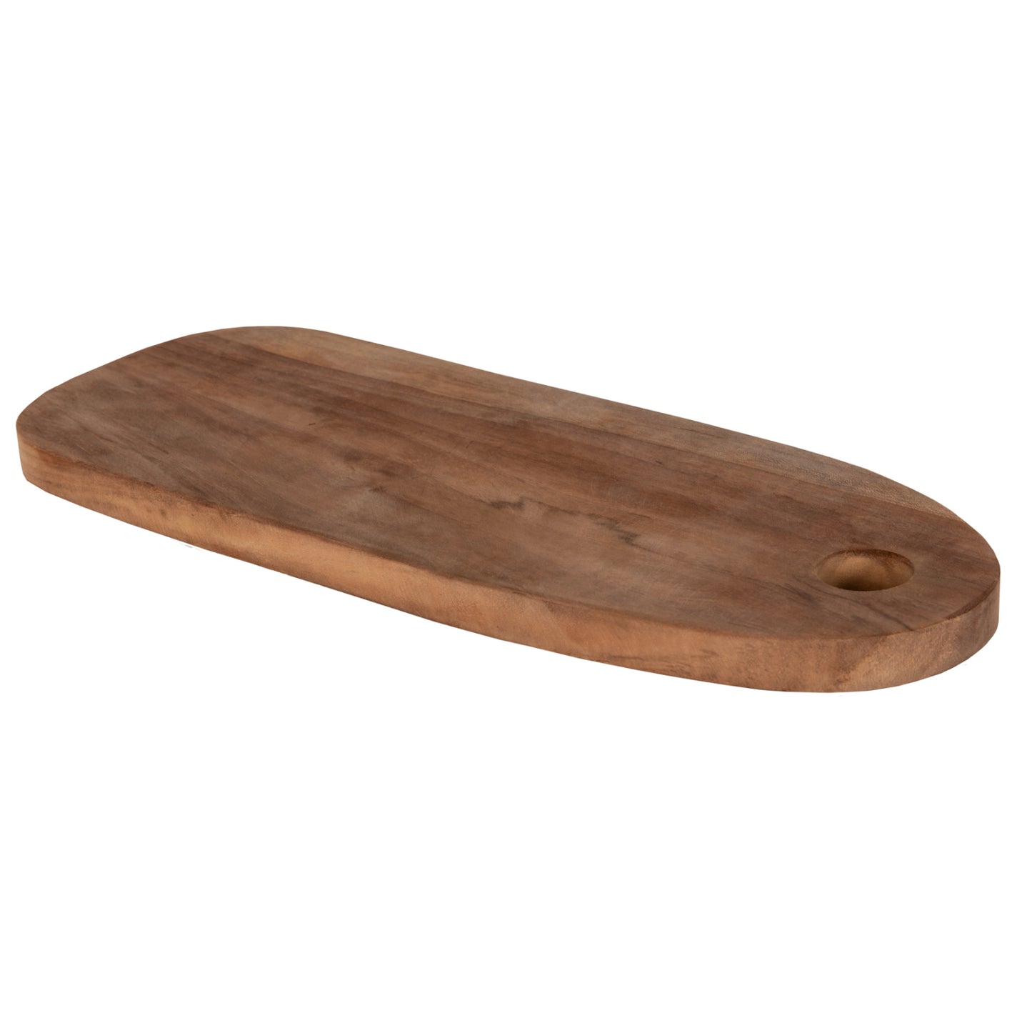Cutting Board In Oblong Shape Hm4286 Teak Wood In Natural-with Hanging Hole 15x39x2hcm.