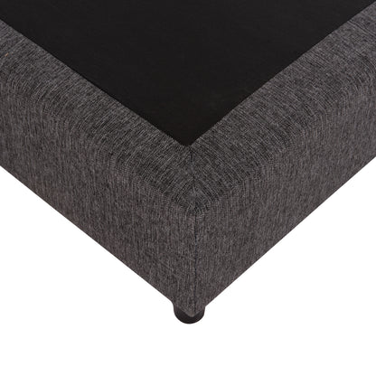 Substrate Extra-double Bed Siggy Hm21217--grey Fabric--for Mattress 160x200cm.