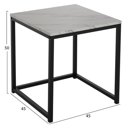 Side Tables Grelay Set 2pcs Mdf & Metal 45Χ45Χ50hcm.hm8762.12